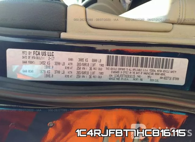 1C4RJFBT7HC816115 фото 10