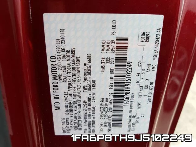 1FA6P8TH9J5102249 фото 2
