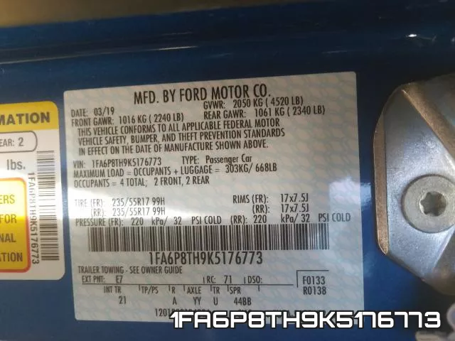 1FA6P8TH9K5176773 фото 2
