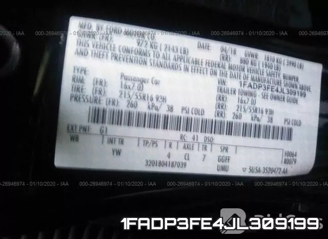 1FADP3FE4JL309199 фото 10