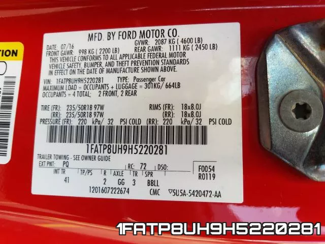 1FATP8UH9H5220281 фото 2