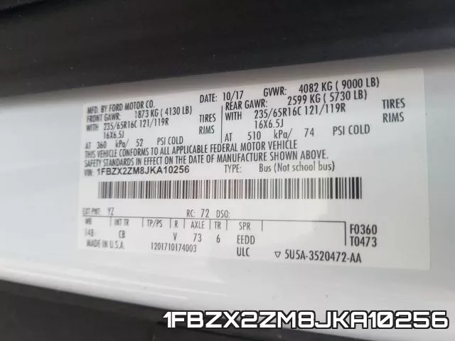 1FBZX2ZM8JKA10256 фото 2