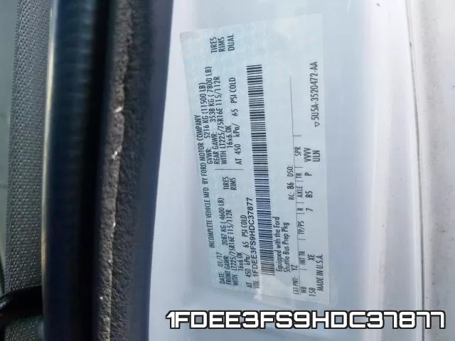 1FDEE3FS9HDC37877 фото 2