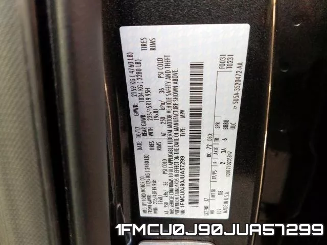 1FMCU0J90JUA57299 фото 2