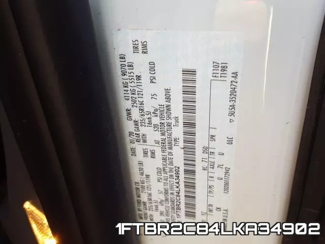 1FTBR2C84LKA34902 фото 2