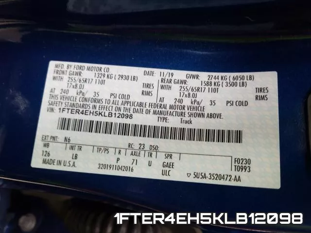 1FTER4EH5KLB12098 фото 2