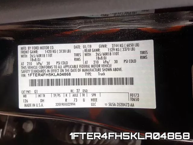 1FTER4FH5KLA04868 фото 2
