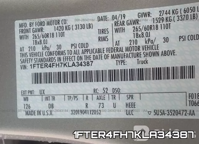 1FTER4FH7KLA34387 фото 10
