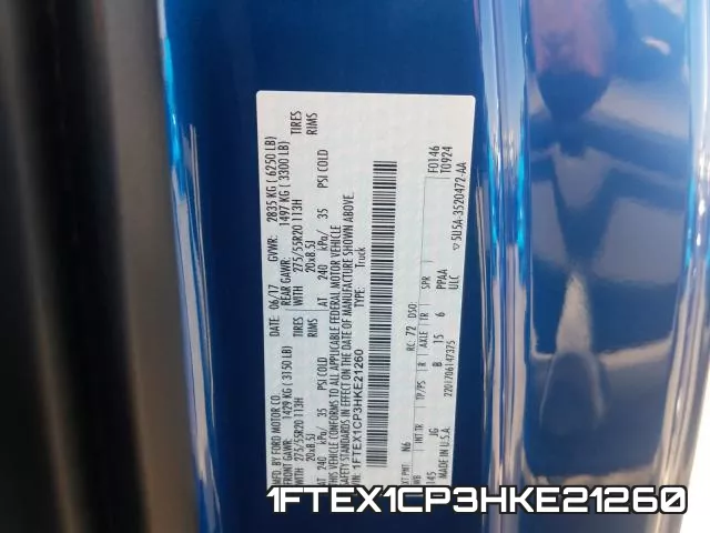 1FTEX1CP3HKE21260 фото 2