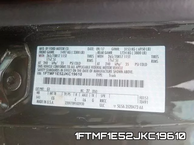 1FTMF1E52JKC19610 фото 2