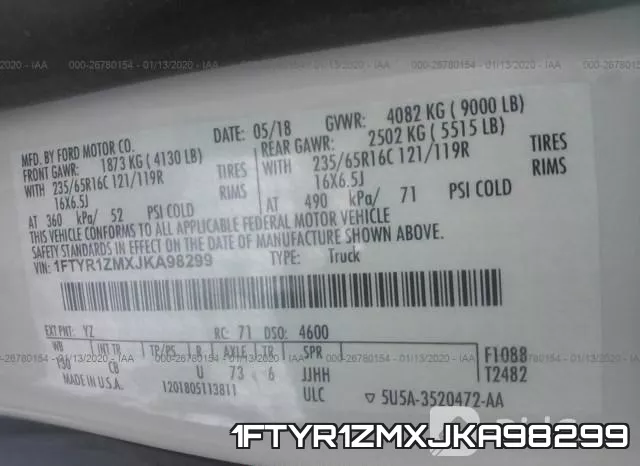 1FTYR1ZMXJKA98299 фото 10