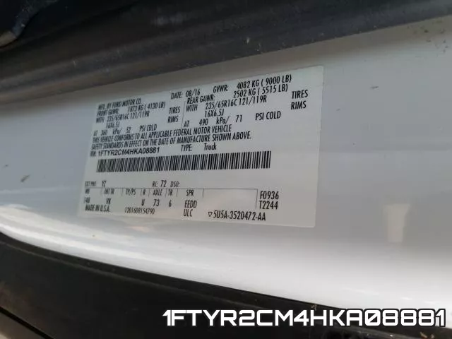 1FTYR2CM4HKA08881 фото 2
