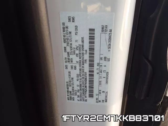 1FTYR2CM7KKB83701 фото 2