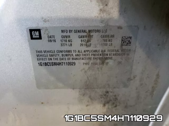 1G1BC5SM4H7110929 фото 2