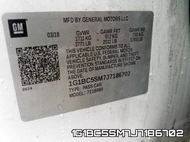 1G1BC5SM7J7186702 фото 2