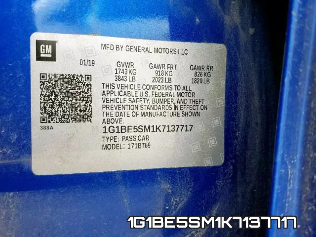 1G1BE5SM1K7137717 фото 2