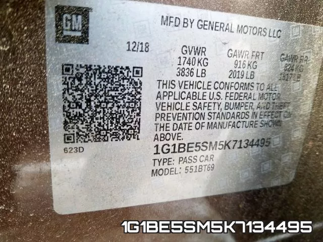 1G1BE5SM5K7134495 фото 2