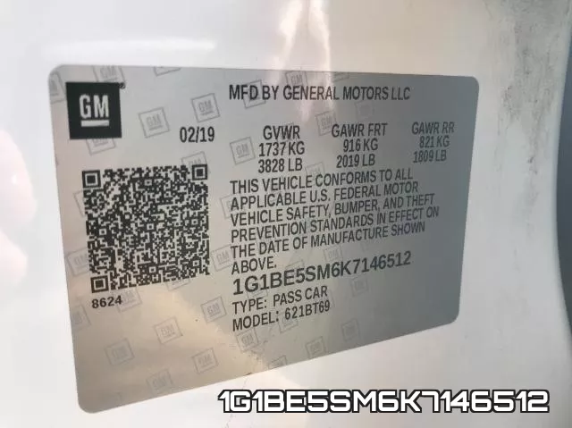 1G1BE5SM6K7146512 фото 2