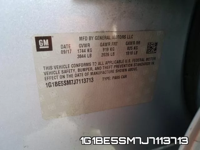 1G1BE5SM7J7113713 фото 2