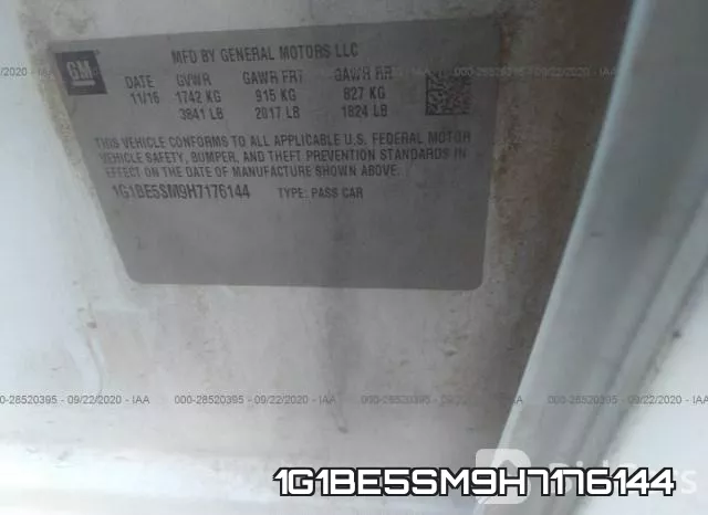 1G1BE5SM9H7176144 фото 10