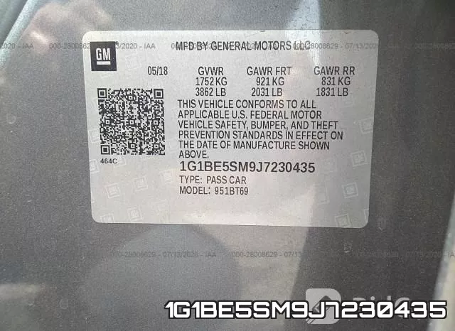 1G1BE5SM9J7230435 фото 10