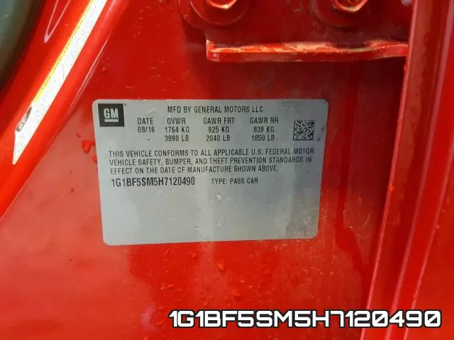 1G1BF5SM5H7120490 фото 2