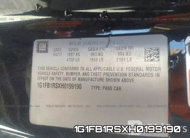 1G1FB1RSXH0199190 фото 10