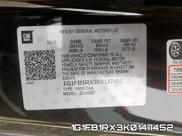1G1FB1RX3K0147452 фото 2
