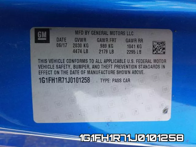 1G1FH1R71J0101258 фото 2
