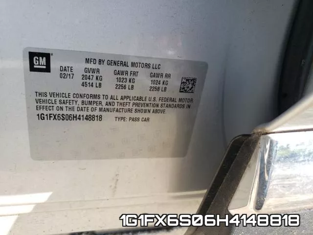 1G1FX6S06H4148818 фото 2