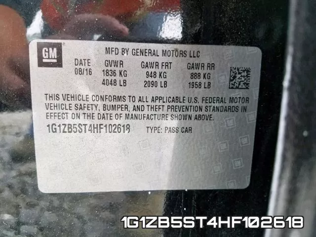 1G1ZB5ST4HF102618 фото 2