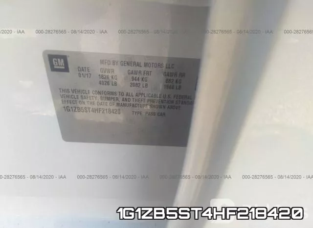 1G1ZB5ST4HF218420 фото 9