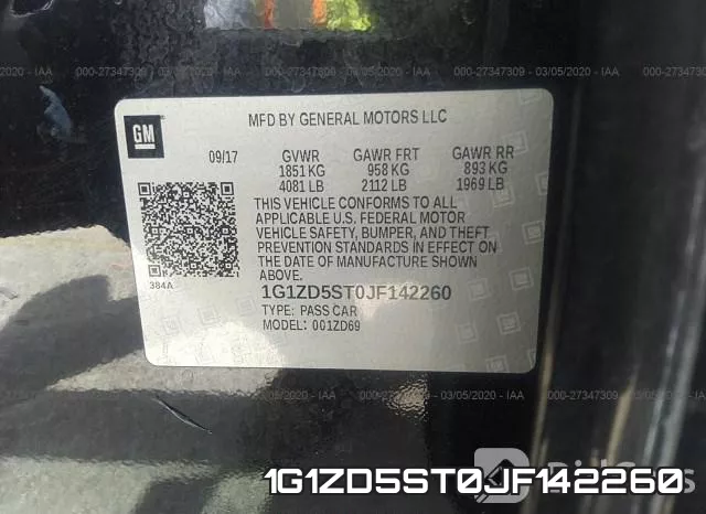1G1ZD5ST0JF142260 фото 10