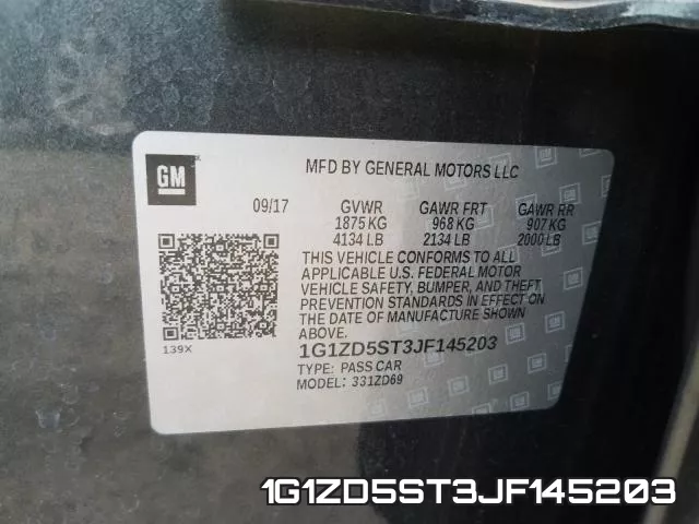 1G1ZD5ST3JF145203 фото 2