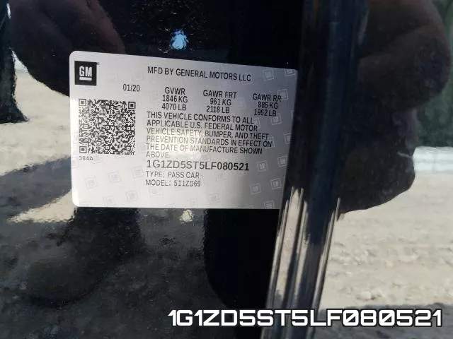 1G1ZD5ST5LF080521 фото 2