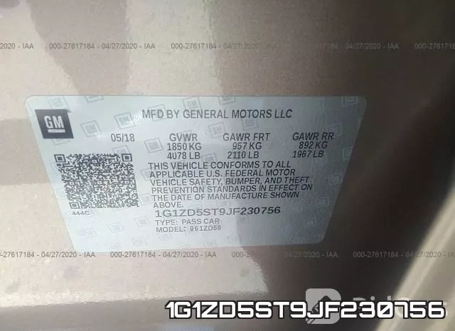 1G1ZD5ST9JF230756 фото 10