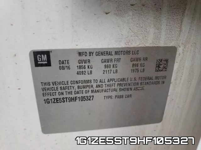 1G1ZE5ST9HF105327 фото 2