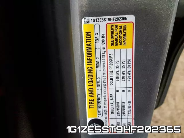 1G1ZE5ST9HF202365 фото 2