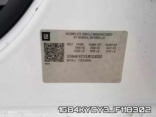 1GB4KYCY3JF118302 фото 2