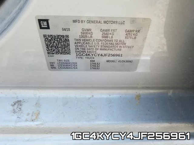 1GC4KYCY4JF256961 фото 2