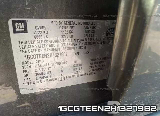 1GCGTEEN2H1327982 фото 10
