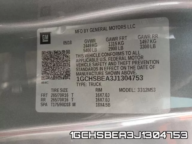 1GCHSBEA3J1304753 фото 2