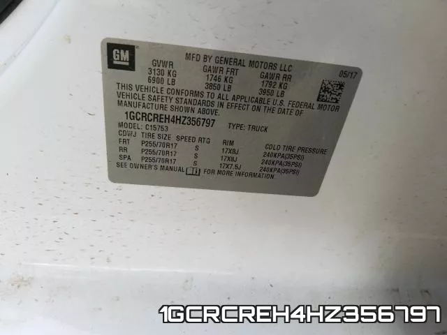 1GCRCREH4HZ356797 фото 2