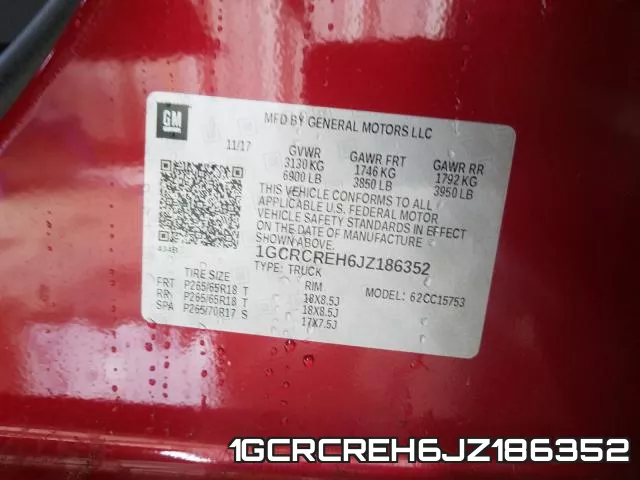 1GCRCREH6JZ186352 фото 2