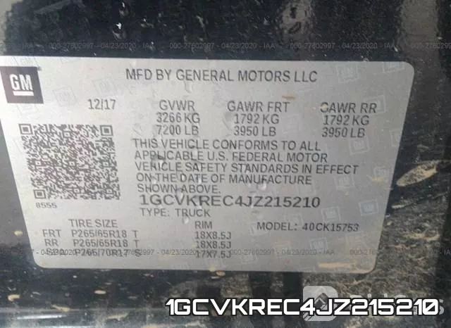 1GCVKREC4JZ215210 фото 10