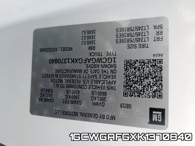 1GCWGAFGXK1370840 фото 2