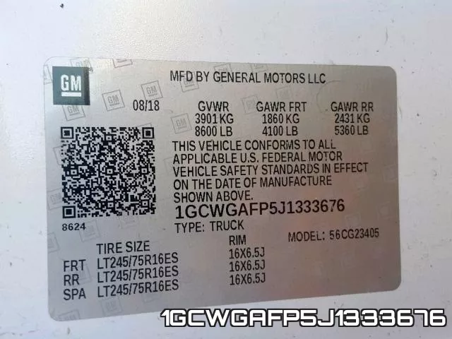 1GCWGAFP5J1333676 фото 2