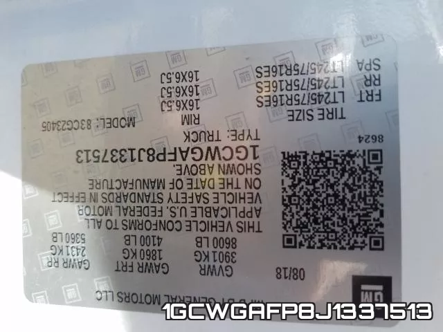 1GCWGAFP8J1337513 фото 2