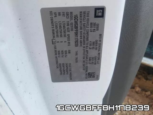 1GCWGBFF8H1178239 фото 2
