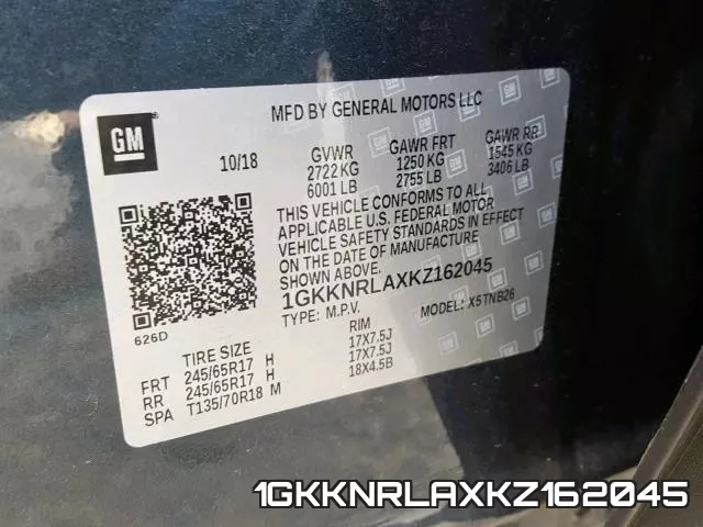 1GKKNRLAXKZ162045 фото 2